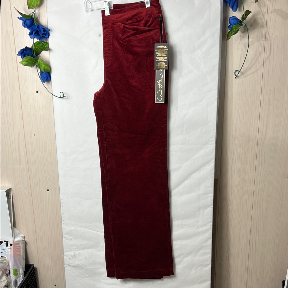 DG2 by Diane Gilman Red Flare & Wide Leg Jeans